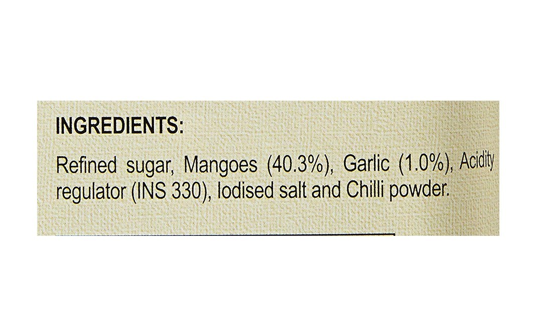 Kitchens Of India Mango Garlic Chutneys    Glass Jar  300 grams